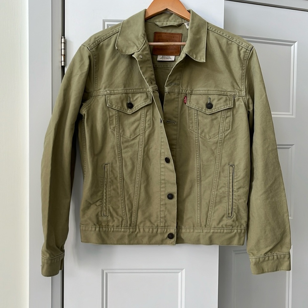 Levi’s army green denim jacket